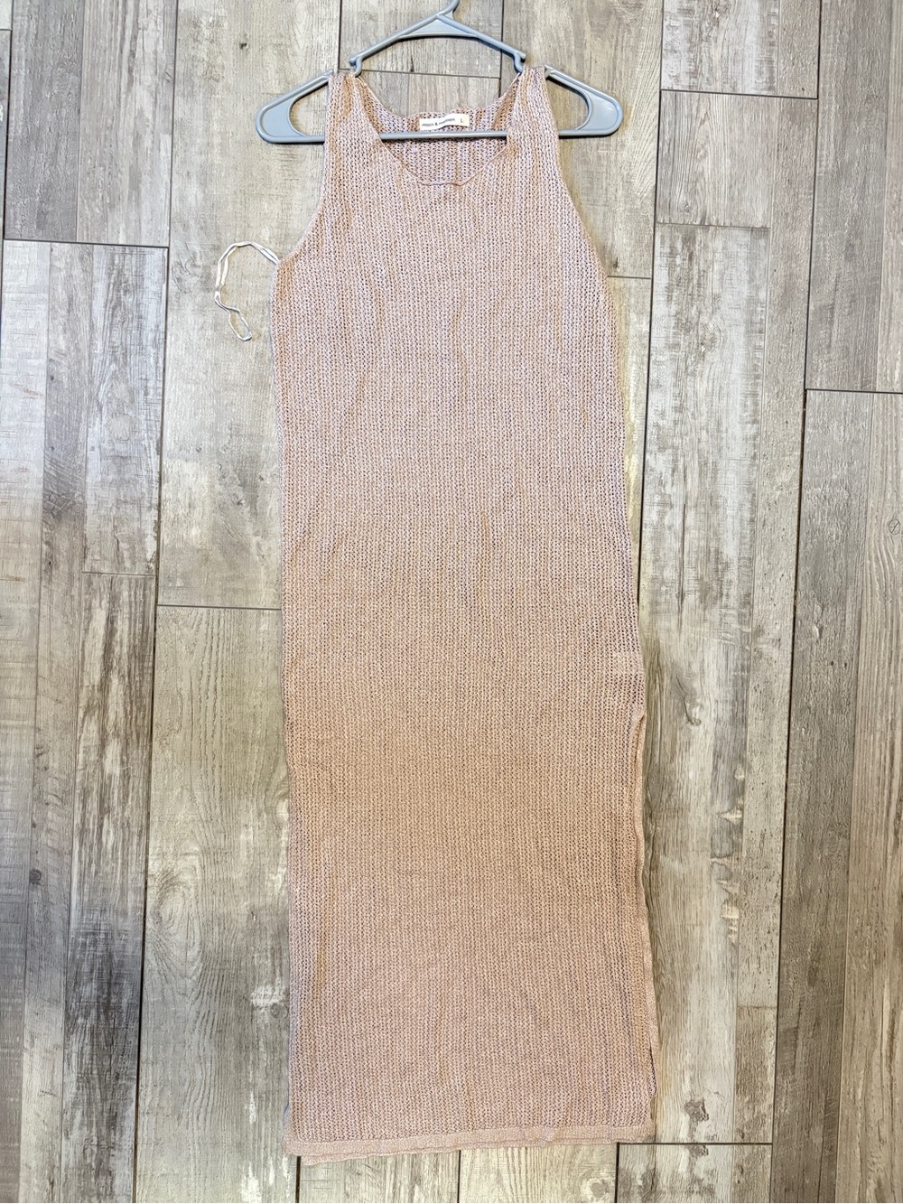moon & madison Sleeveless Knit Maxi Dress in Blush